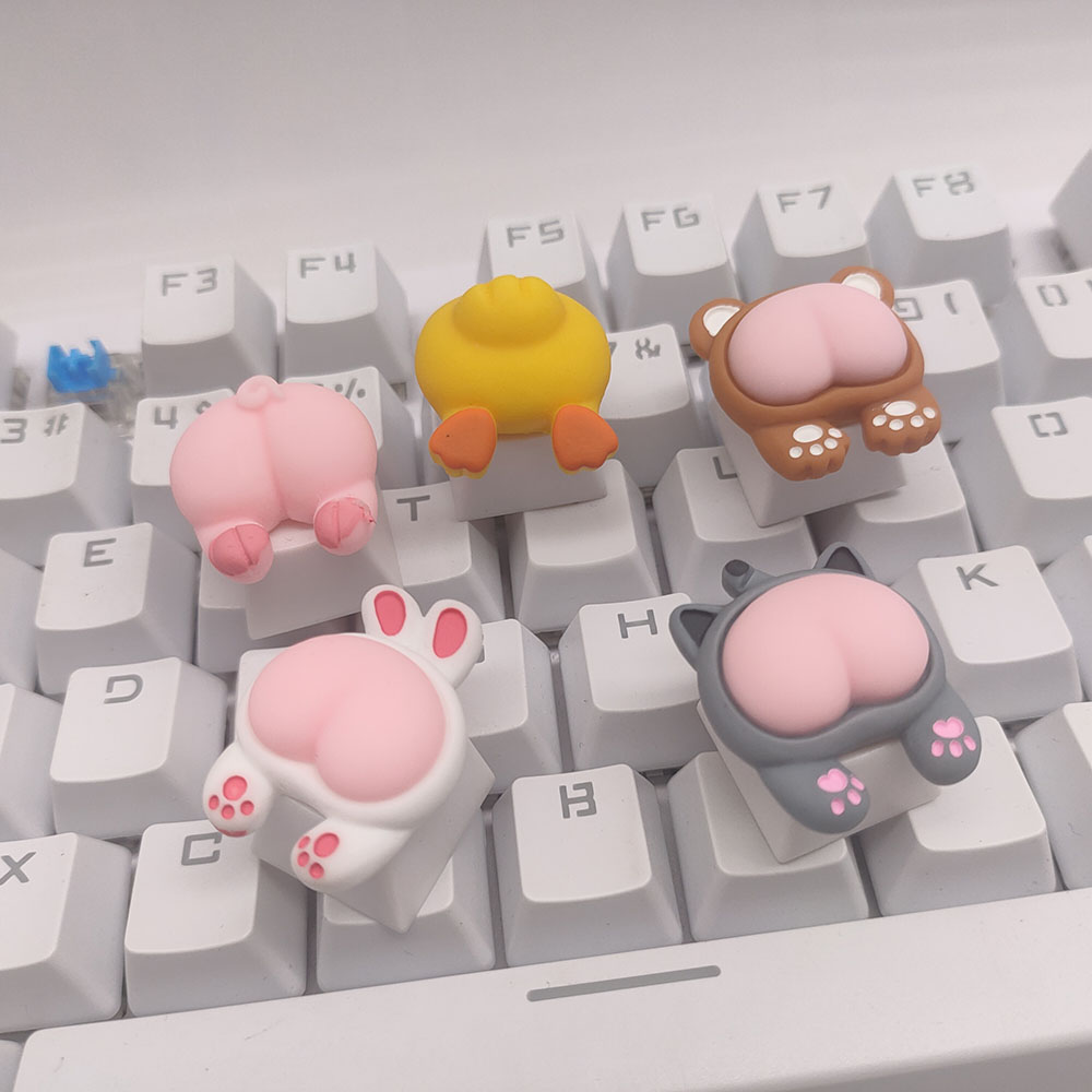 Katze Pfote Butt Schlüssel Kappe Tier Tastenkappen Für Mechanische Gaming Tastatur Benutzerdefinierte ESC Keycap Cherry Mx Schalter Für PC Für Geburtstag