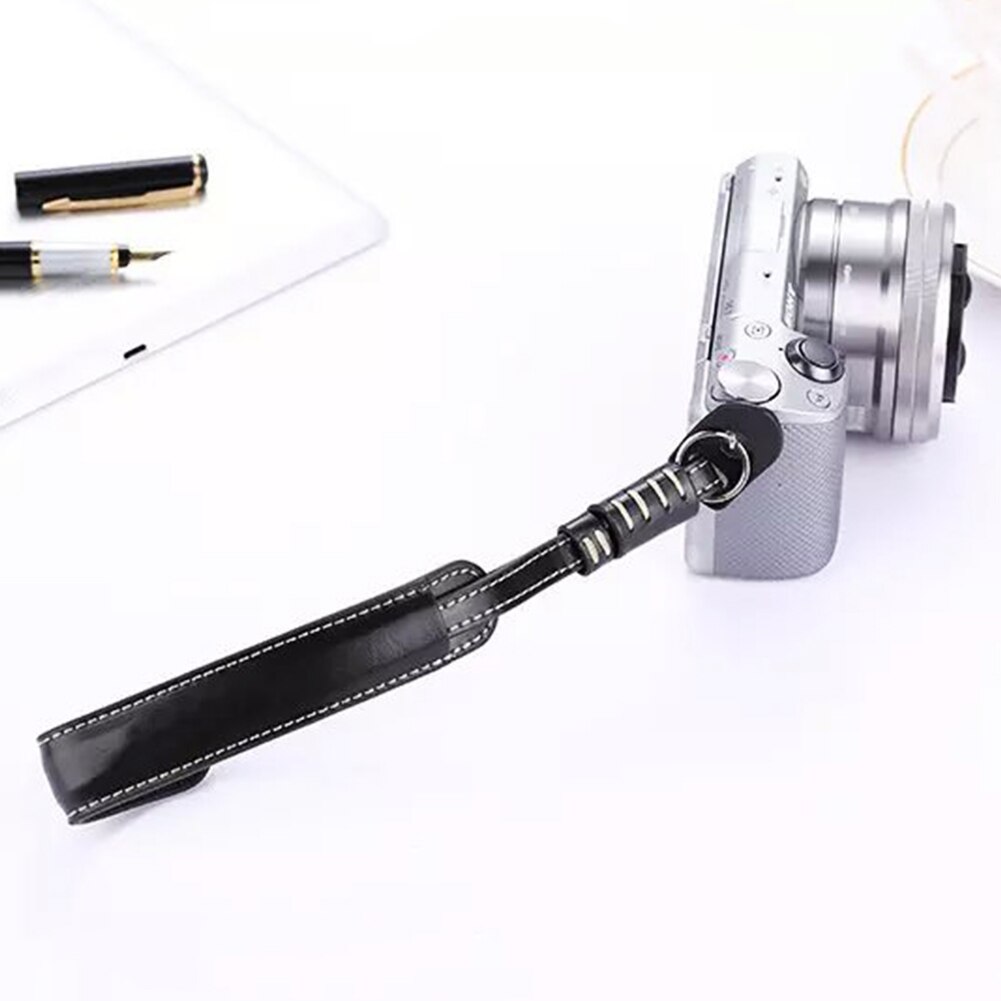 Mirrorless Camera Accessories Easy Apply Universal Portable Photography DSLR Wrist Hand Grip PU Leather Camera Strap