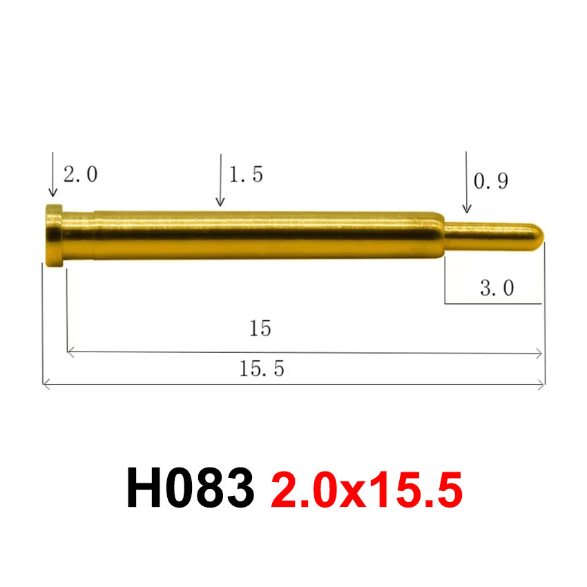 Cltgxdd 1PCS Pogo Pin Connector Pogopin Spring Loaded Contact SMD Needle PCB High Current Charging Conductive Test Probe: Dark Grey