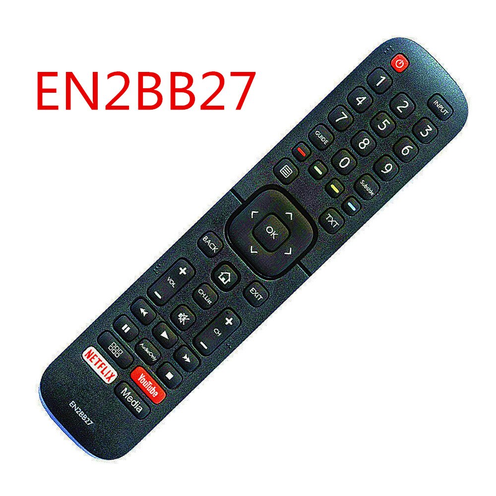 Hisense EN2BB27HB EN2BB27 Original for Hisense TV Remote For H32A5840 H43AE6030 H32B5600 H39AE5500 H40B5600 TV EN2BB27H: black