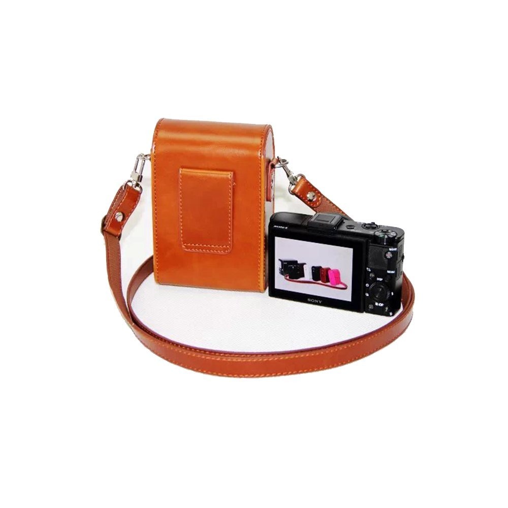 Kameraveske lærveske deksel til kanon powershot  g9x ii  g7x merke ii iii  sx740 sx730 sx720 sx710 sx700 sx620 sx610 sx600 hs