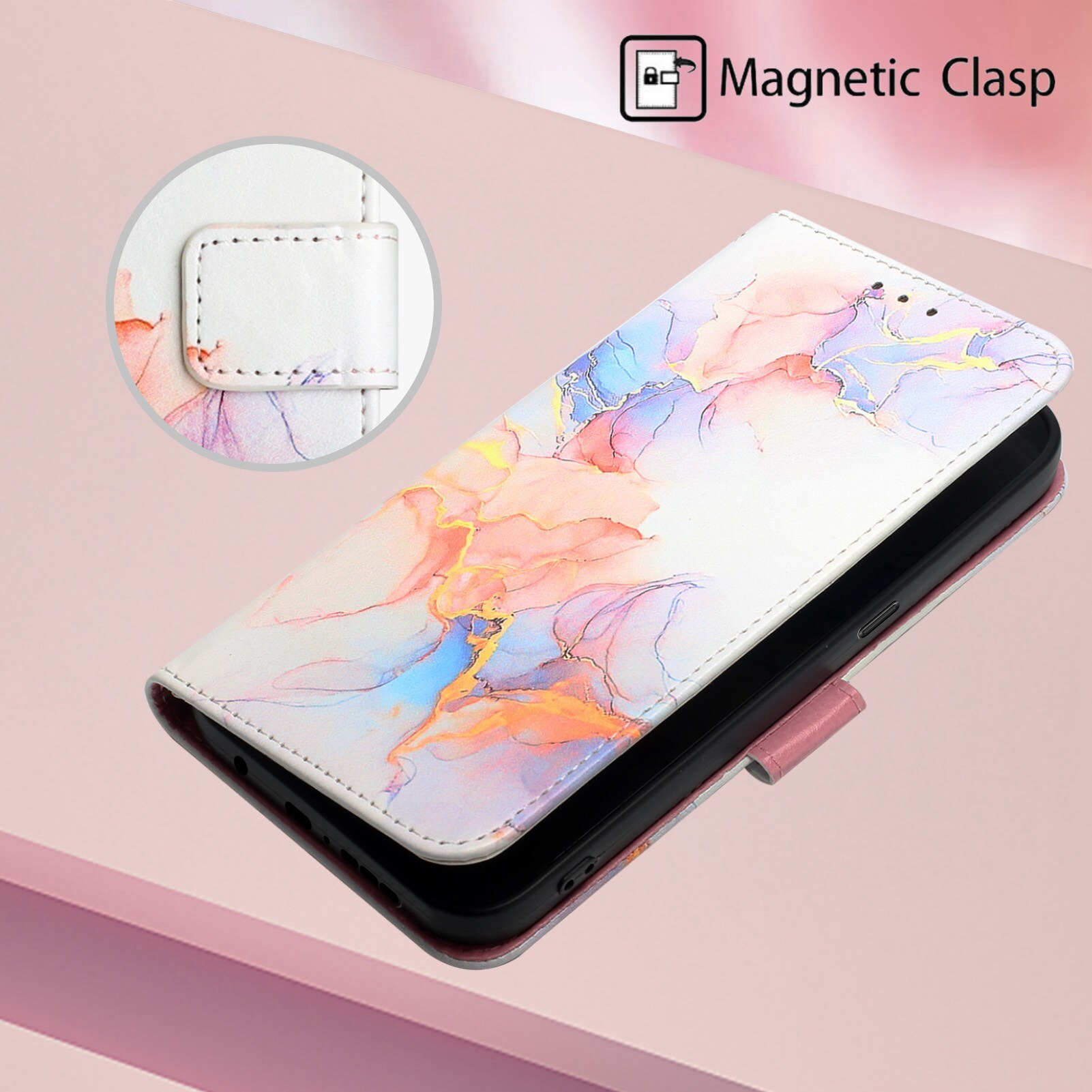 Wallet Leather Case Voor Sony Xperia 5 Iii Flip Case Kaarthouder Holster Marmer Cover Case Voor Sony Xperia 1 iii 10 Iii Case