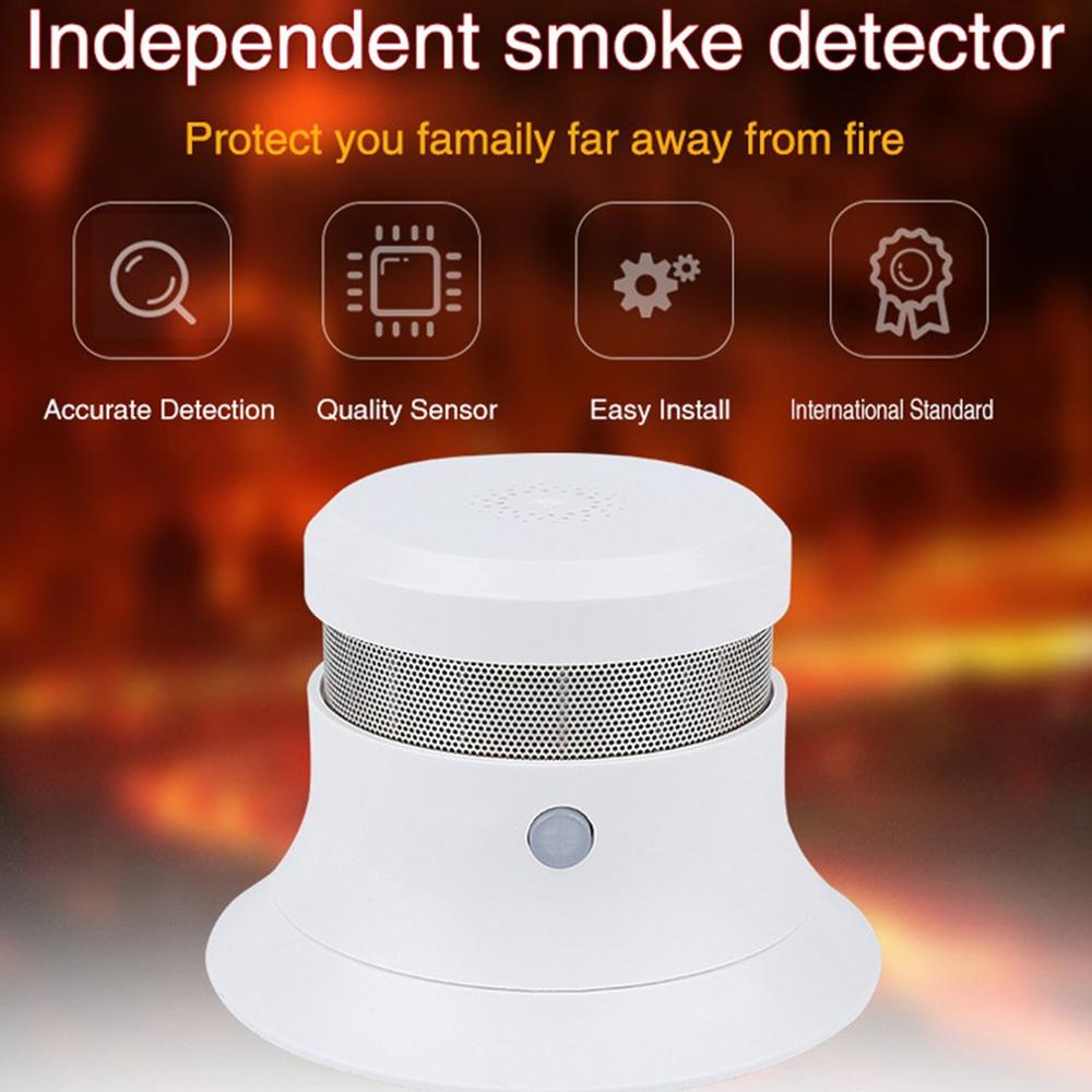 5pcs/Lot Smoke Detector Fire Detector Wireless Smoke Sensor Independent Photoelectric For Home Security Alarm Systems