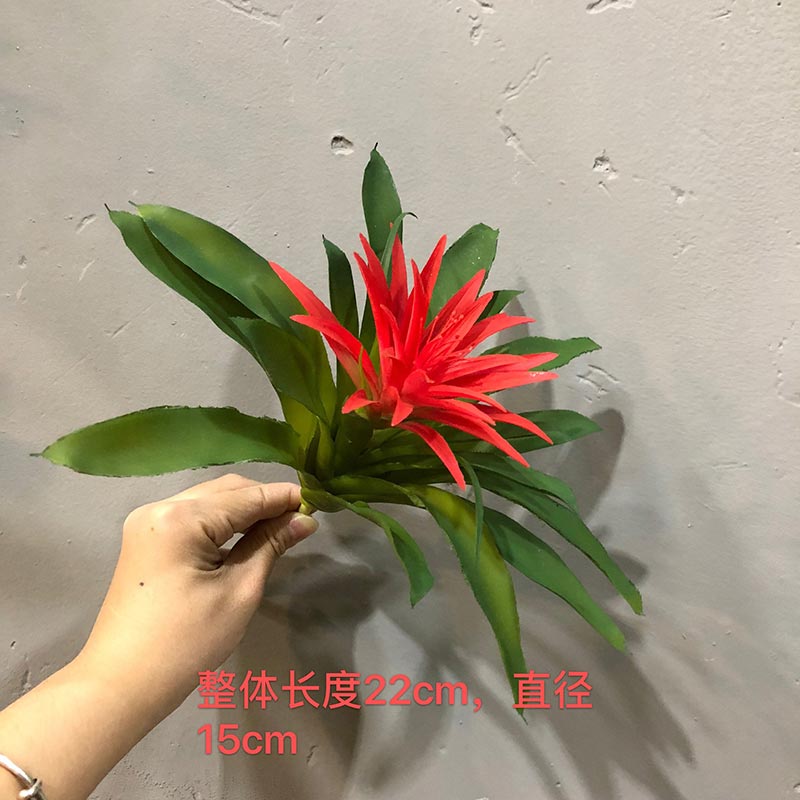 Large artificial air pineapple succulent plant tillandsia plastic green plant Pineapple leaf home shop wedding floral decor