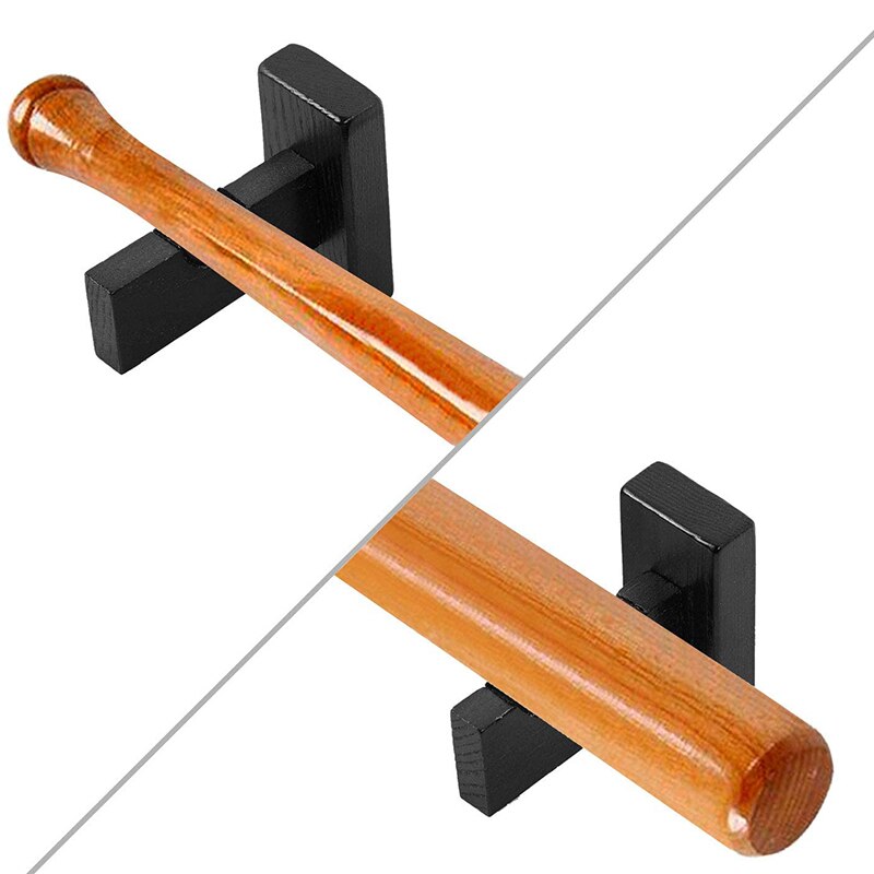 4 Pcs Honkbalknuppel Display Wall Mount, Beschermende Rack Beugels Hanger Honkbalknuppel Houder Case Voor Horizontale Display