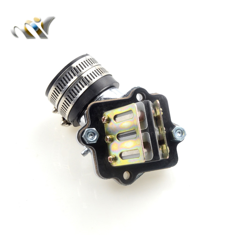 Ytelse inntaksmanifold med reed ventil for 2- takts scootere moped minarelli jog 50 90 3kj 4dm 1 e 40 qmb 1 e 50 qmf vento zip