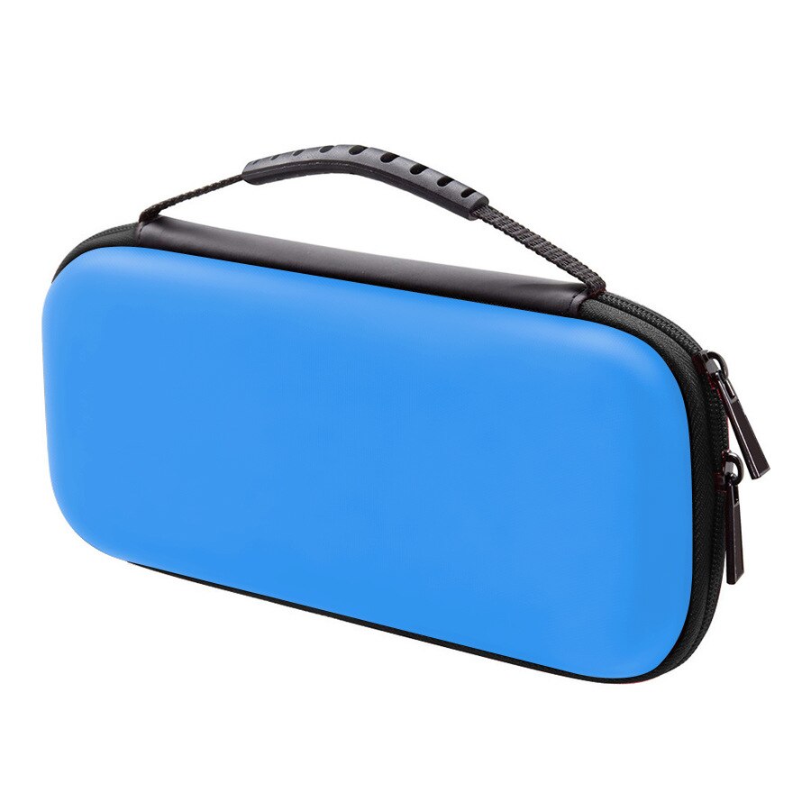 Tragbare, stoßfeste hartschalentasche für die nintendo switch lite spielkonsole – schutzhülle und aufbewahrungstasche: Blau