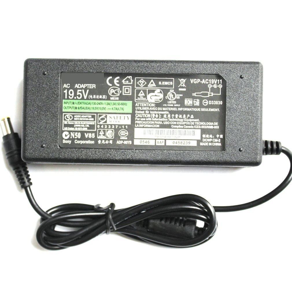 Universal Laptop 19.5V 4.7A AC Power Notebook Charger Adapter for SONY Series Computer Power Supply External