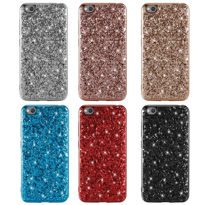 Case For XiaoMi RedMi GO Rhinestone Shockproof soft Silicone Back Cover For XiaoMi RedMi GO Glitter Diamond Cases Cover