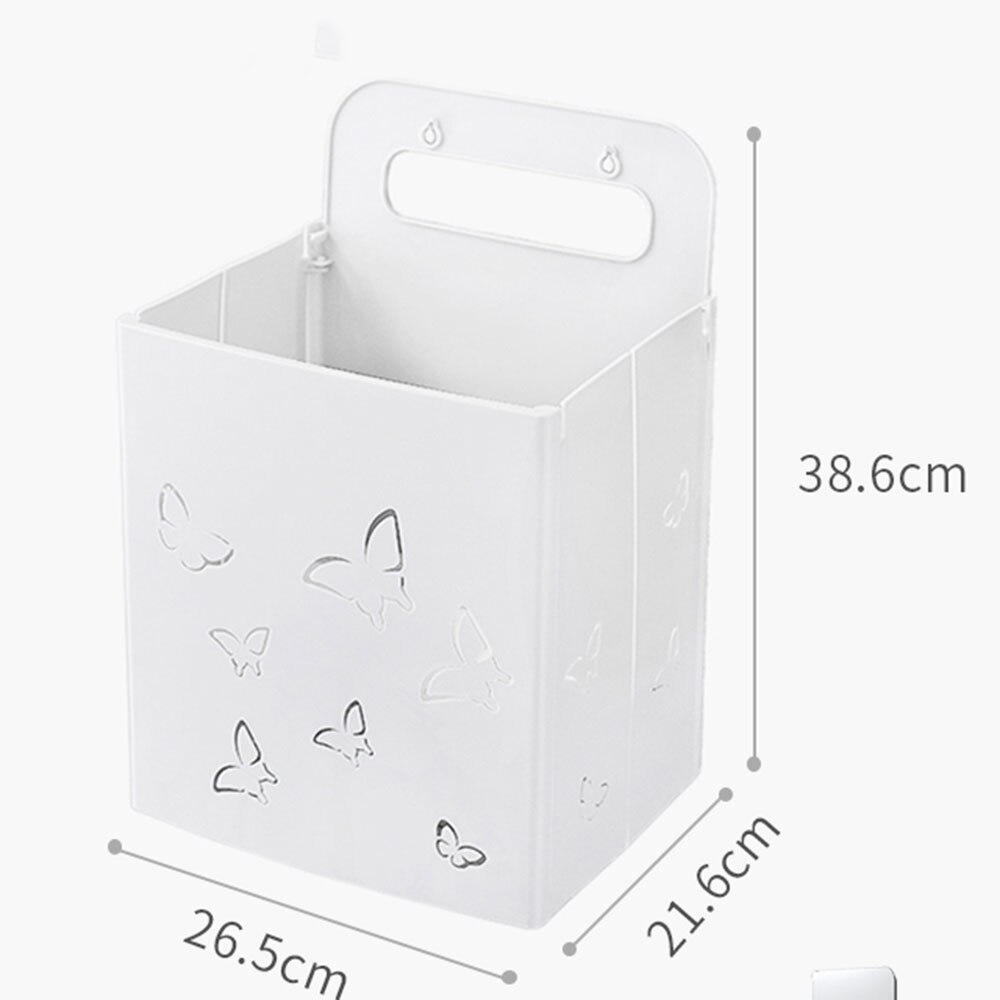 Dirty Clothes Basket Household Toy Storage Container Clothes Storage Buckets Foldable Wall Hanging Toilet Dirty Clothes Holders: Army Green