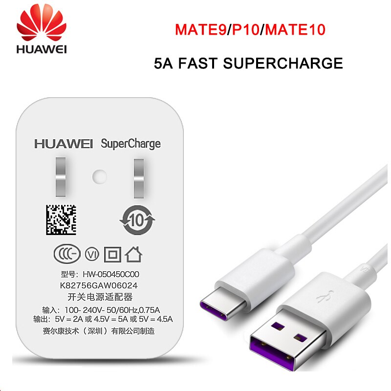 Huawei-supercargador de 22,5 W, Cable tipo C para Huawei P20, P30 lite Pro, P9, P10, P40, Mate 30, 20 RS Pro, 10, nova 5i, 5A, 5T, 6