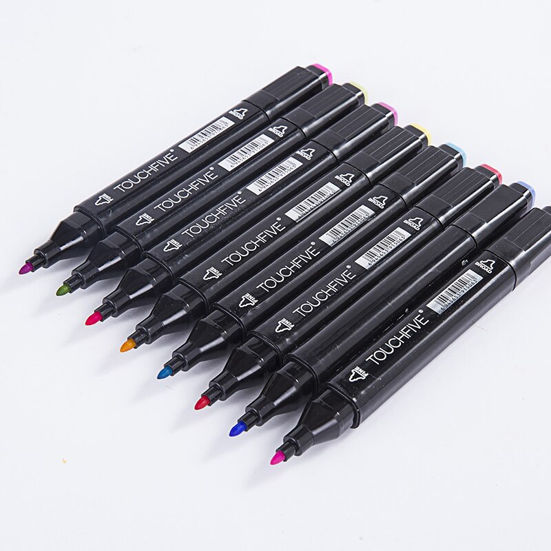 TOUCHFIVE Markers set 12 30 40 80 Colors Dual Tips Alcohol Graphic Sketching Markers Pen for Bookmark Manga Drawing Art Supplies