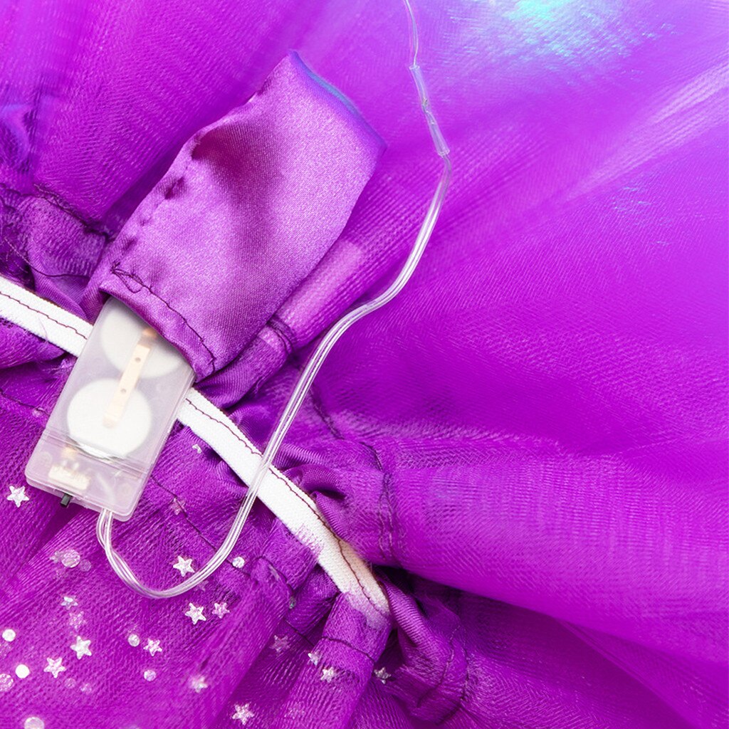 Pasgeboren Kids Meisjes Baby Sequin Tutu Rok Led Light Up Pettiskirt Ballet Kleding Baby Meisjes Kleding Meisjes Jurk Korte Rok