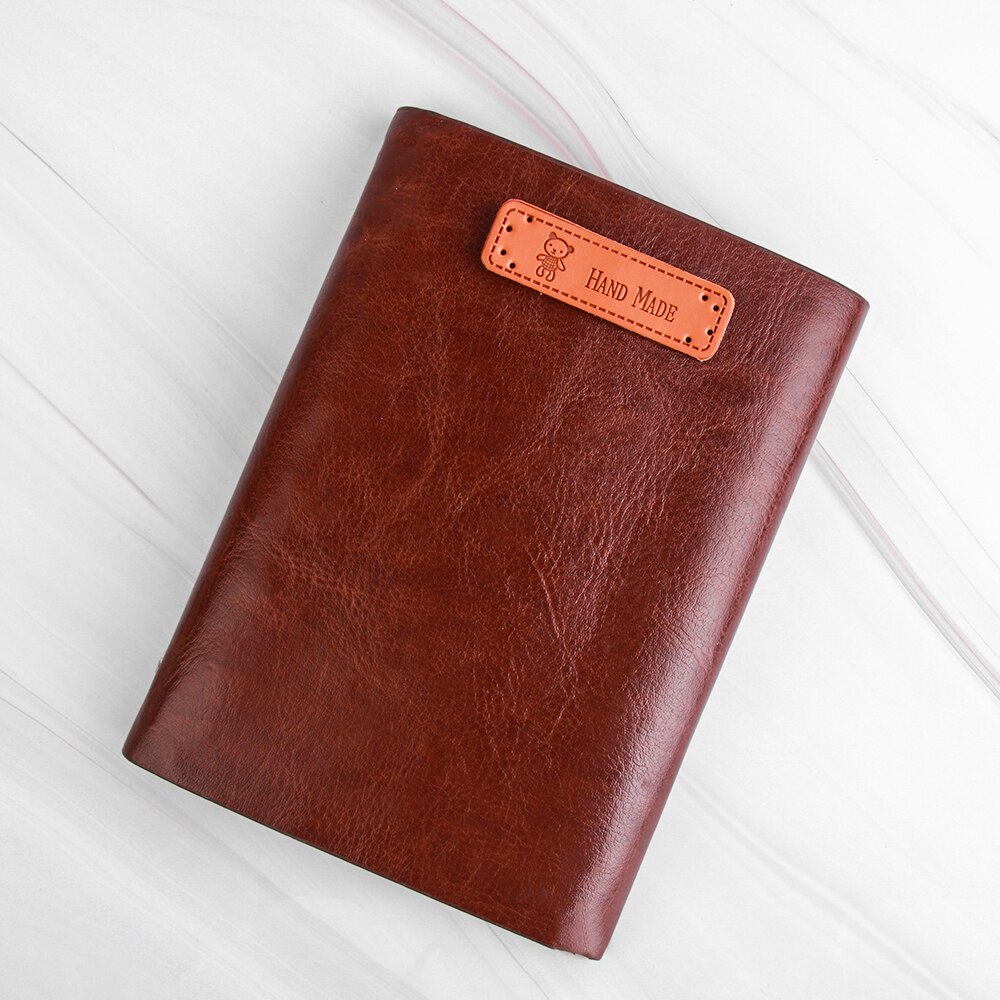 10 stuks retro synthetisch pu leren label diy handgemaakte naailabels leren patch benodigdheden voor kleding naaiaccessoires