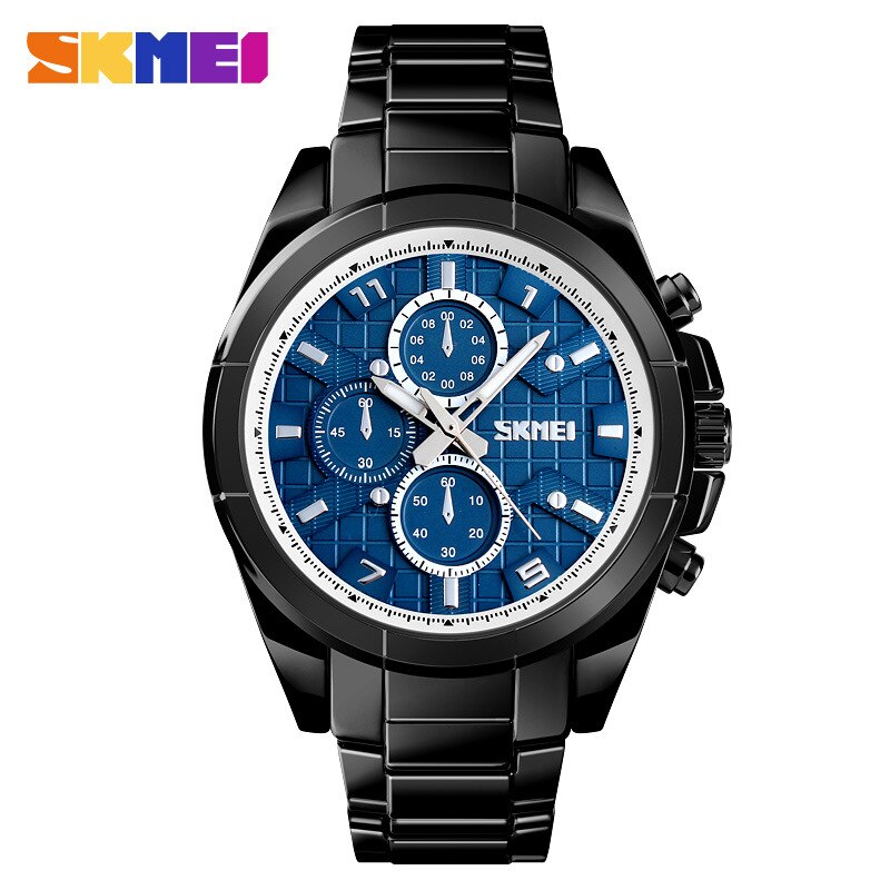 SKMEI1378 Mannen Casual Quartz Horloge Decoratieve Kleine Plaat Eenvoudige Rvs Horloge: Rose