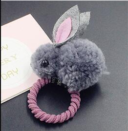 Cute Rabbit Hairpin Hair Ring: 30