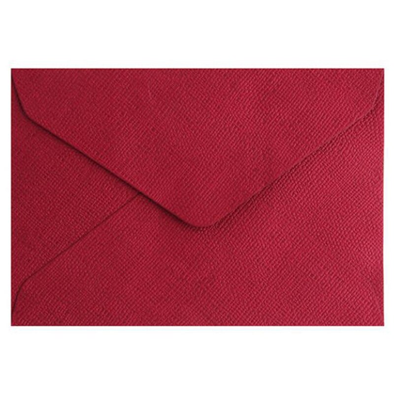 100Pcs C6 Window Envelopes Envelopes Wedding Party Invitation Envelope - 50Pcs Red & 50Pcs Blue
