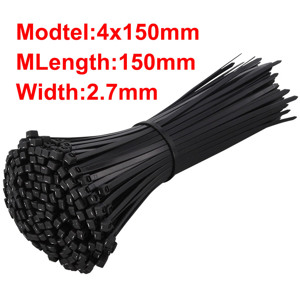 100PCS/Bag Self-locking Plastic Nylon Cable Ties Garden Industrial Assorted Fastening Ring Plant Fasten Organiser Cable Zip Ties: G-100PCS