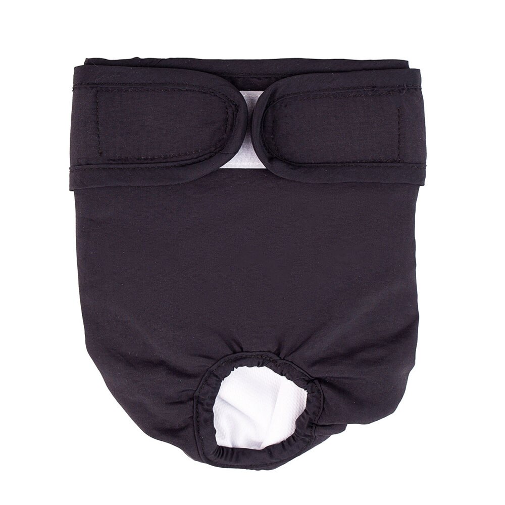 Kobiece majtki dla psów spodnie wielokrotnego użytku zmywalne pieluchy dla psów wysoce chłonne bez wycieków kobiece pieluchy Pampers Pet Girl Dogs bielizna: Black / XL