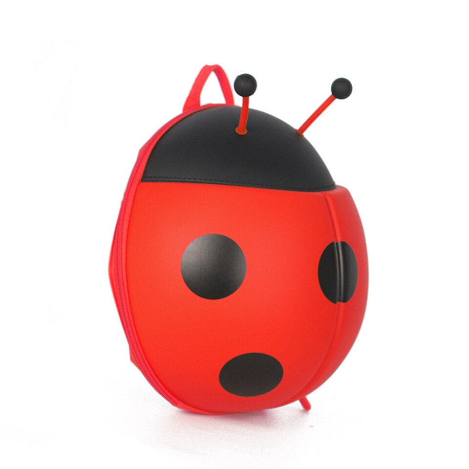 Int'g Leuke Ladybird Pluche Rugzak Meisjes Jongen Kinderen Tas Lieveheersbeestje Schooltas Kinderen Speelgoed Rugzak Voor Kind Waterdichte 28cm: Rood