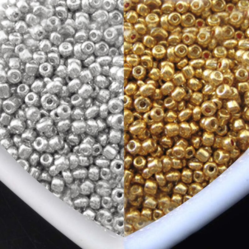 2400 stks/partij 2mm Rocailles voor Handwerken 11 Kleuren Graland Ballen Parels voor Ambachten Sieraden DIY Maken Spacer Decoratie parels