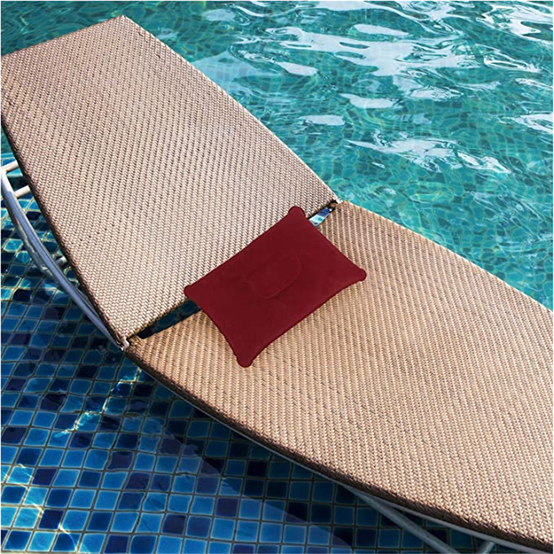 Draagbare Zachte Ultralight Opblaasbare Pluche Air Kussen Slaap Kussen Reizen Slaapkamer Wandelen Strand Auto Vliegtuig Hoofd Rest
