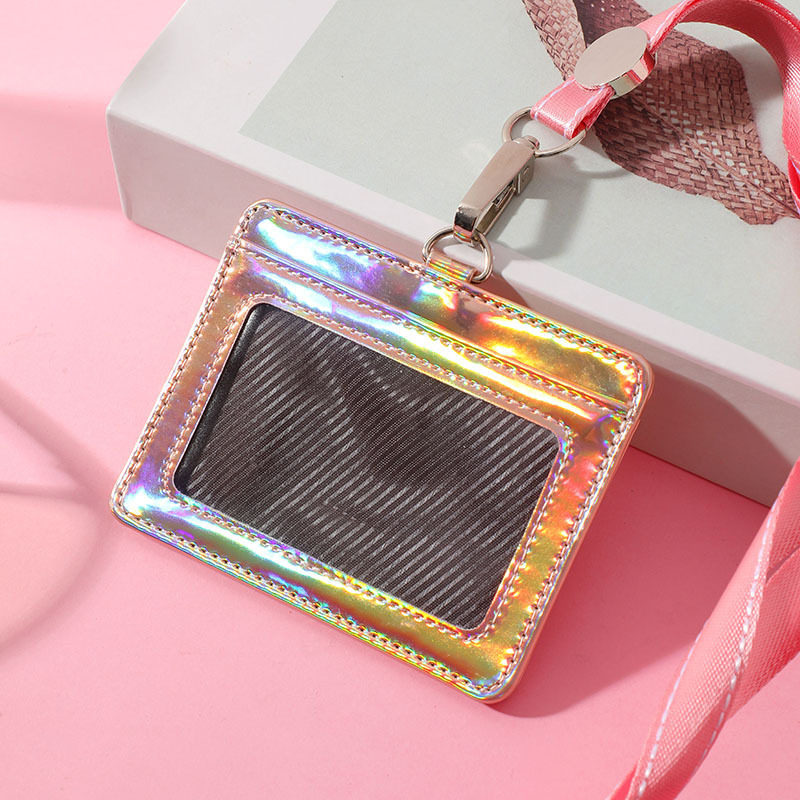 Porta biglietti da visita di moda porta biglietti da visita da lavoro in PU da donna: Grigio