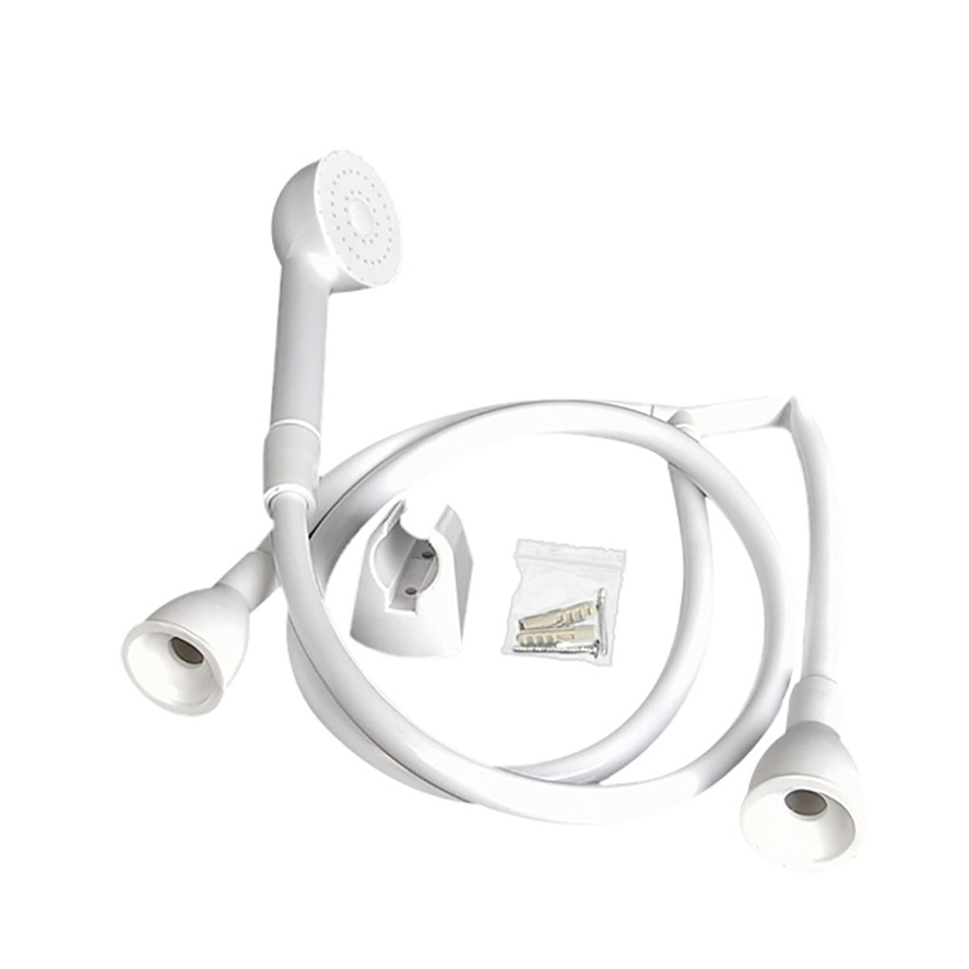 Bathroom Faucet Extender 1PC Shower Head Double Tap Push On Bath Shower Head and Hose Hairdresser Shampoo 0604#30