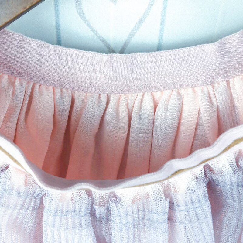Jupes arc-en-ciel âge pour 3 - 10 ans bébé filles tulle tutu jupes automne enfants vêtements petites filles dentelle à volants jupe colorée