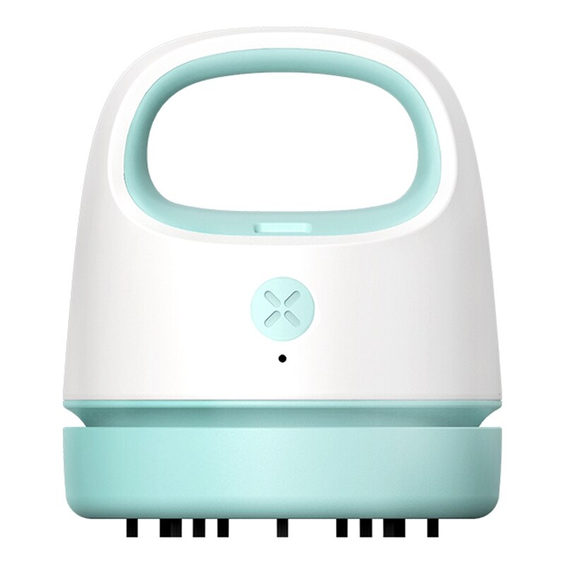 Portable Electric Desk Vacuum Cleaner Home, Office Desktop Cleaner Dust Collector for Notebook Computer Keyboard: Blue