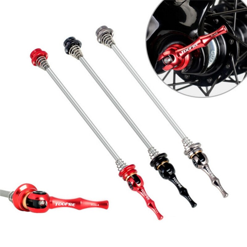 Ultralight Bicycle Quick Release Lever Ultralight Titanium Road Bicycle Cycling Hub 100m-130mm Quick Release Bicycle Wheels Lock