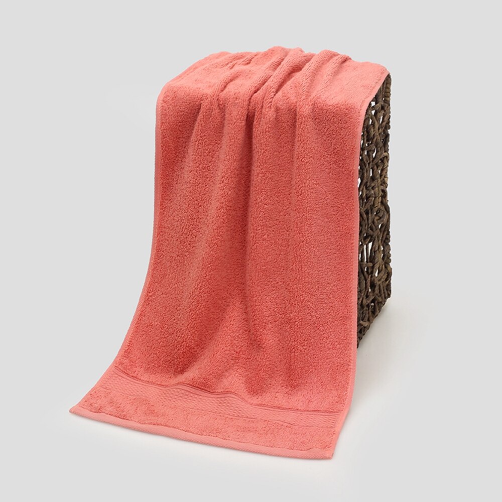 100% Cotton 33*72cm Face Towels Absorbent Thick Pure Bath Towel Bathroom Hand Face Shower Towels Home Hotel for Adults: Red