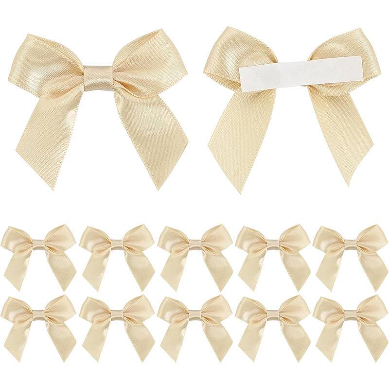 10/30/50 Uds. Lazo hecho a mano con parte trasera adhesiva para caja de de Navidad decoración floral accesorios de ropa DIY hechos a mano: Púrpura claro / 4XL