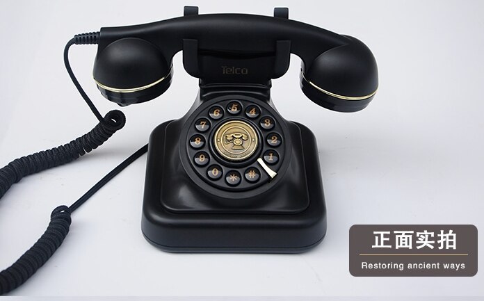 Classic black luxury household vintage telephone antique telephone