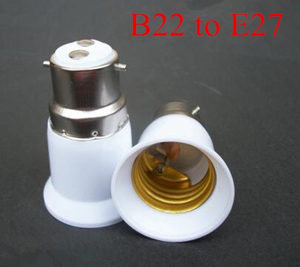 B 22 To E 27 Extension Socket Base LED Light Bulb Adapter Converter Lamp Holder Base Convenient Practical Lighting Accessories