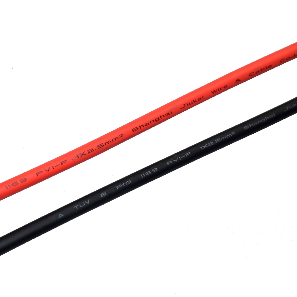 Boguang 1*5M 2.5mm ² red & black solar PV kabel voor zonnepaneel module mobiele thuis station solar kits DIY experiment RV marine boot