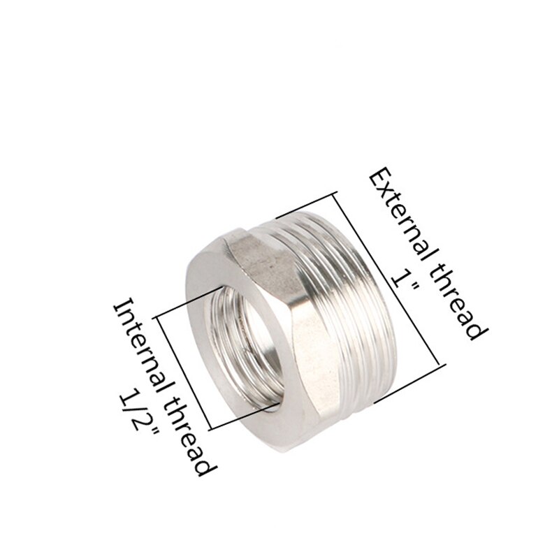 S60x6 Coarse Thread to 1/2" 3/4" Male/Female Thread IBC Water Tank Replacement Adapter Garden Hose Fittings Drain Connector: Type 1