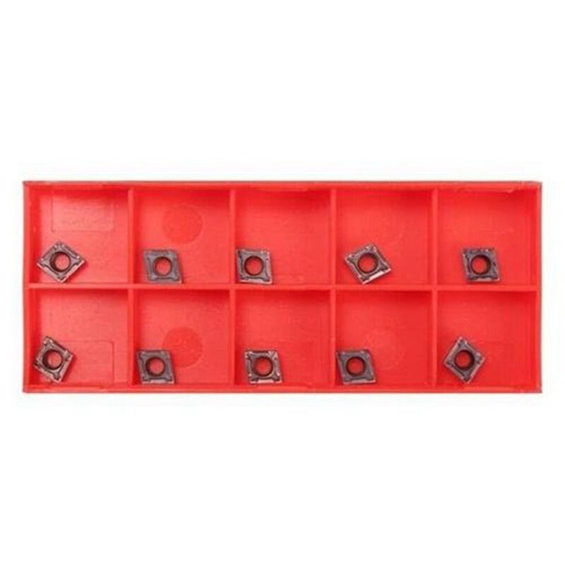 10PCS CCMT060204 Carbide Inserts CCMT0602 For Lathe Turning Tool Holder Carbide Turning CNC Blades