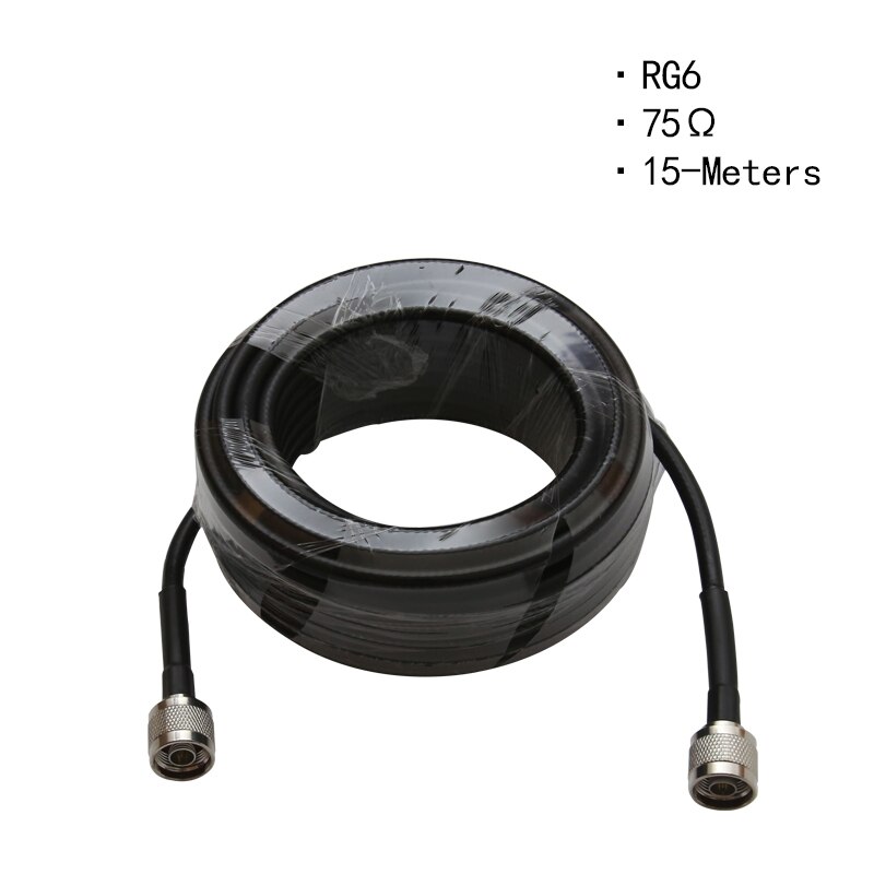 2G 3G 4G LTE Signal Booster Antenna Set For Signal Repeater 11dBi Outdoor Antenna + 9dBi Panel Antenna +15 Meters Coaxial Cable