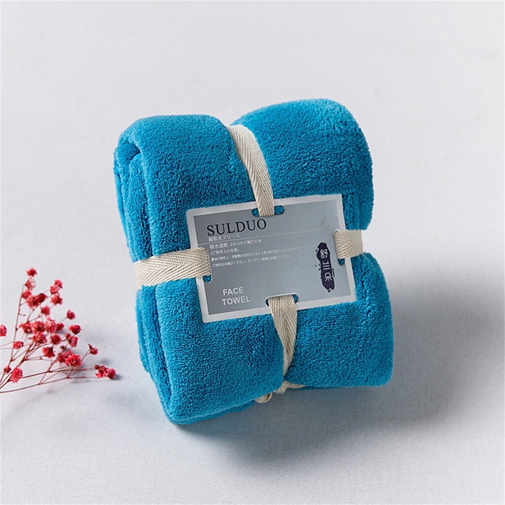 36x80cm Weiche Übergroße extra Große Schlecht Handtücher Dicke Baumwolle Feste Schlecht Handtuch Strand Handtuch Für Erwachsene Schnell trockenen Weichen für Täglich31: See Blau