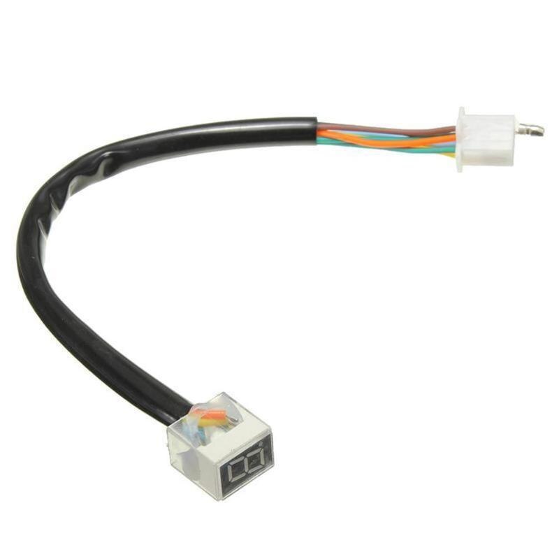 Universal Motorcycle LED Digital Gear Indicator Display Scooter 0-5 Level Shift Lever Sensor Speed Gear Display Indicator
