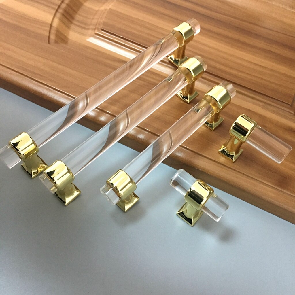 Acrylic Cabinet Knobs Handle Acrylic Door Pull Knob Drawer Cabinet Cupboard Handle Hardware Furniture Pull Handle Accessories