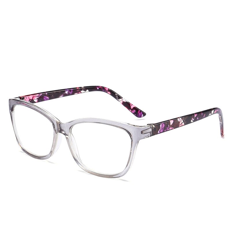 Iboode Trendy Cat Eye Leesbril Mannen Vrouwen Unisex Computer Bril Straling Oogbescherming Eyewear + 1.0-4