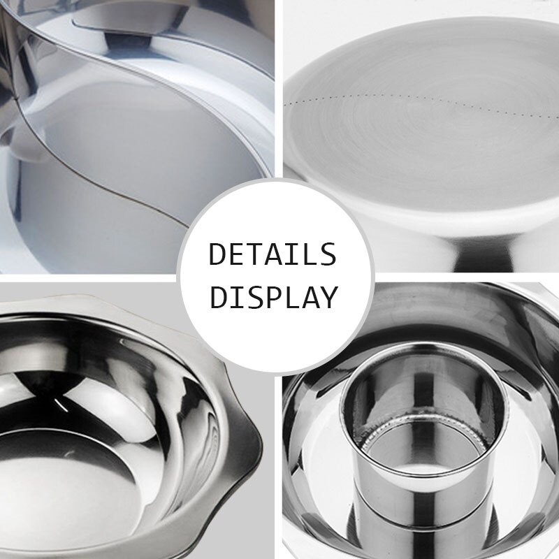 Pot Chinese Delicious Food Hotpot Basin Double Taste Cooker Induction Gas Stove Kitchen Cookware Soup Pot