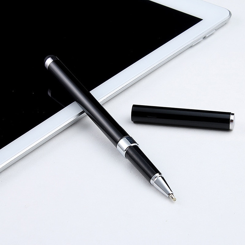 2 In 1 Multifunctionele Fijne Punt Ronde Dunne Tip Touch Screen Pen Capacitieve Stylus Pen voor Smart Telefoon Tablet voor IPad voor IPhone