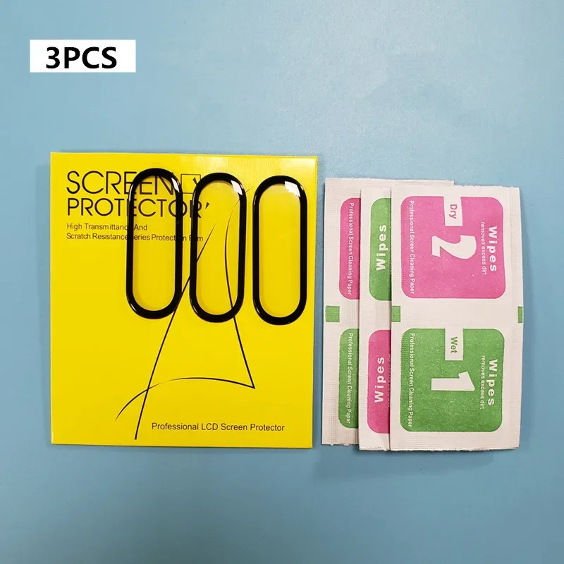 3D Curved Screen Protector for Xiaomi Mi Band 8 7 6 5 4 Waterproof Soft HD Full Coverage Protective Film for Miband 4 5 6 7 8: PURPLE / 4 - 6.9 Inches