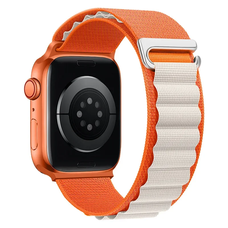 Correa Alpine Loop para Apple Watch Ultra Band 49mm 45mm 44mm 42mm 41mm 40mm pulseras de gancho en C de Metal iwatch SE series 9 8 7 6 5 4 3