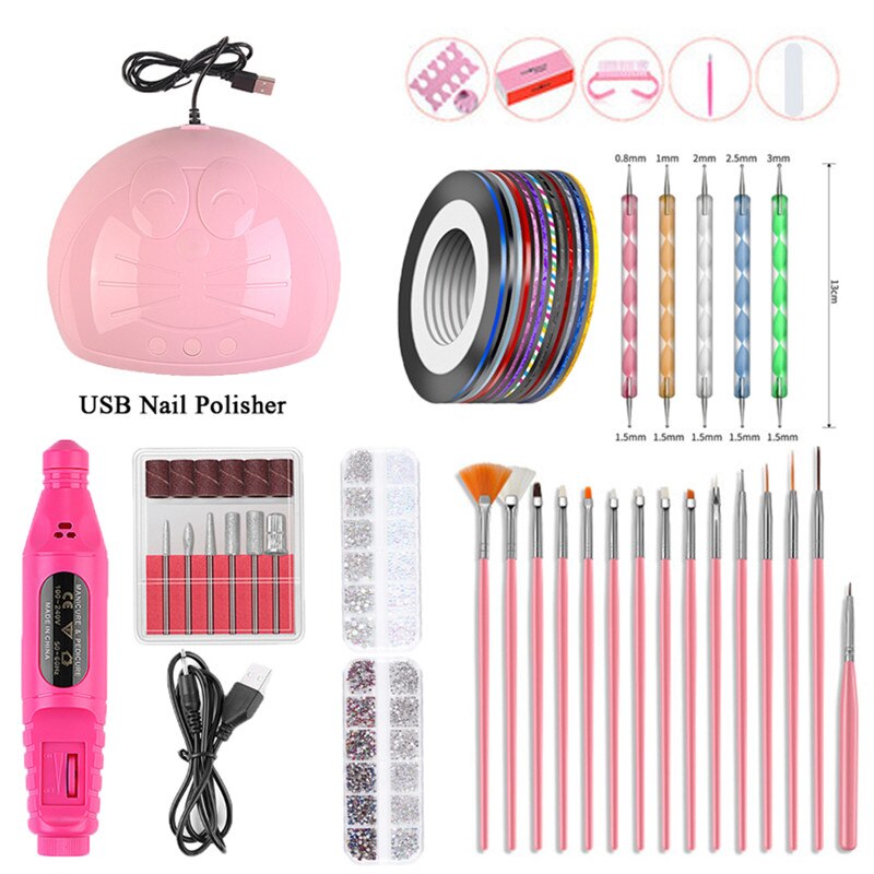 Juego de uñas maquina eléctrica de manicura pluma pedicura uñas Lima uñas herramientas taladro uñas equipos de máquina