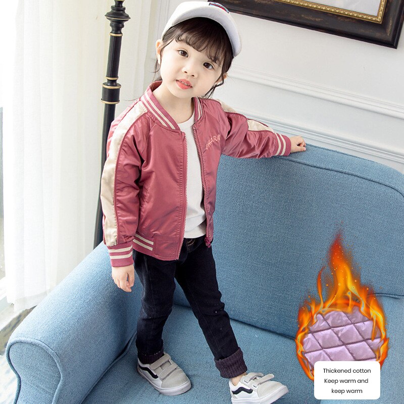 Winterjas voor babymeisjes, winterjas voor kinderen, warme katoenen jas met 3-8y letters, blauw en rood, nowsuit, kinderjas voor meisjes, winterkleding: 006- sinaasappels / 4 tfit hoogte 90cm