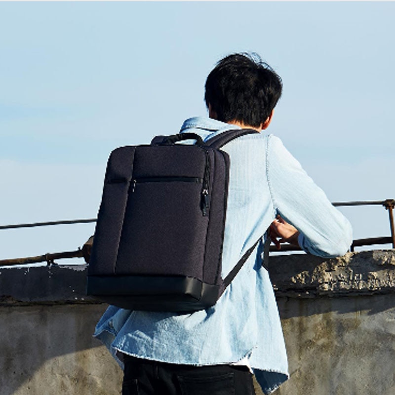 Xiaomi 90 classique affaires sac à dos mâle femme ordinateur portable niveau 4 étanche trois couches pièce séparée pour la vie en ville